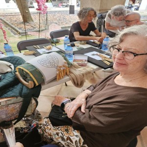 Bobbin Lace making detail Girona 2025