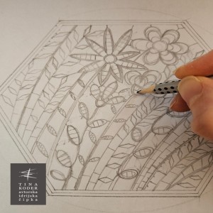 Online Bobbin Lace Patterns Design Course autumn 2025 Meadow drawing